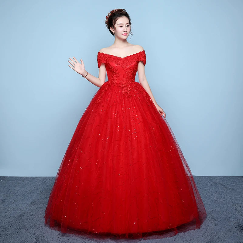PRXD-625#Wedding Dress Wholesale Lace up Embroidery Bride Marriage Dresses White Ball Gown Factory Christmas Carnival Plus Size
