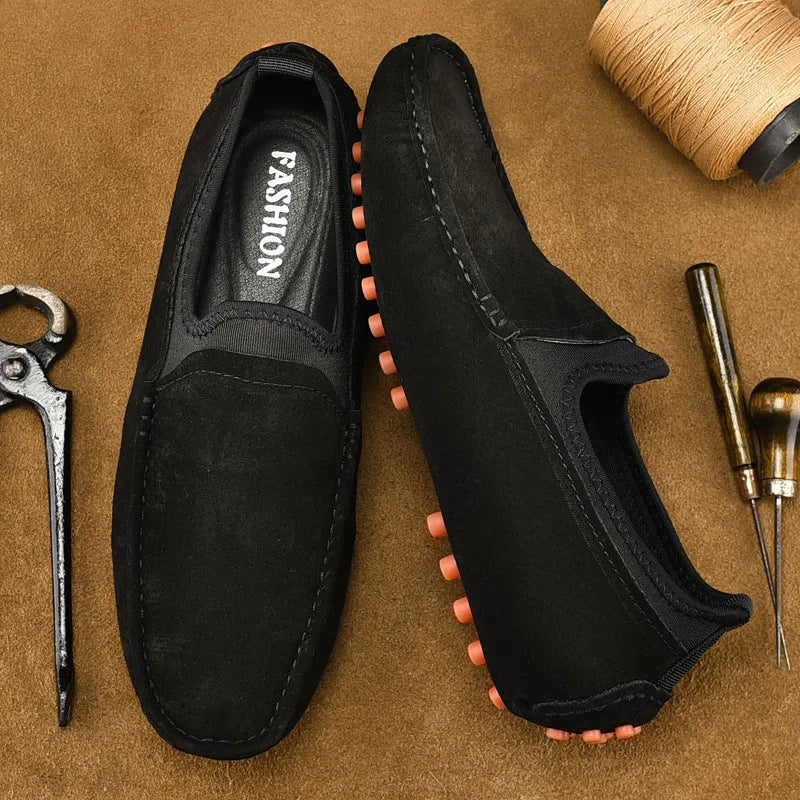 Men's Driving Shoes, Casual Sets, Men's Fashionable and Comfortable Driving Shoes, Handmade Loafers Suitable for Outdoor Walking