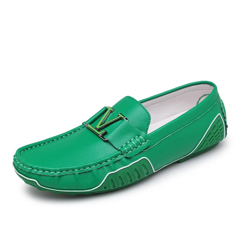 Large Size 38~48 Mens Loafers Soft Luxury Moccasins High Quality Spring Autumn Genuine Leather Shoes for Men Flats Driving Shoes