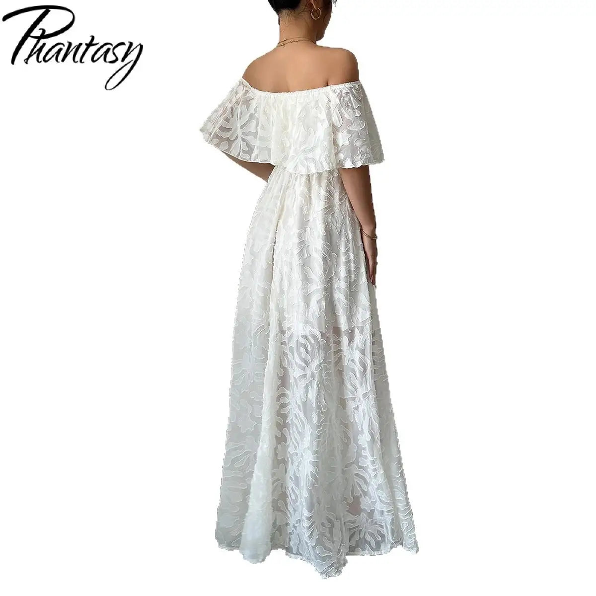 Elegant Women’s Dress 2026 Summer White Long Dress Women Cover-Ups Outfits Vestido Blanco Ibicenco Mujer Female Clothing
