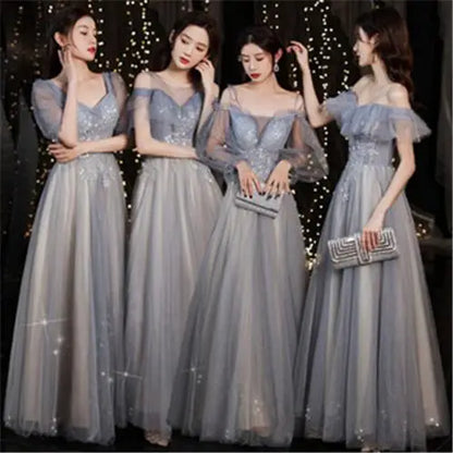 Spring 2024 Maids of  Dr Ele een Fairy T Wedding Banquet Long Skirt Women's Friend Maids of  Outfit