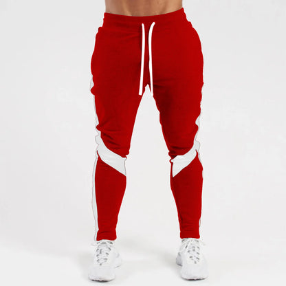 Mens Casual Pants Autumn Winter Fleece Sweatpants Men Running Jogger Sports Gym Trousers Fashion Solid Color Workout Long Pants