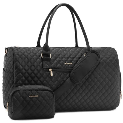 Weekender Overnight Bag Large Travel Duffle Bag for Women Yoga Sports Gym Bag with Shoe Compartment Crossbody Carry-on Bag