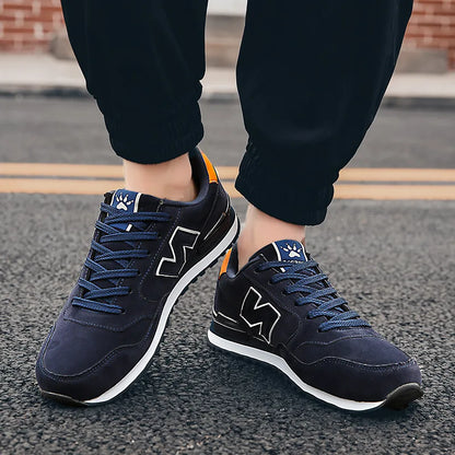 2026 Men's Four Season Shoes Autumn Winter Fleece Lined Warm Casual Running Trendy Versatile Skate Sports Shoes