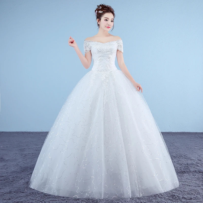 PRXD-625#Wedding Dress Wholesale Lace up Embroidery Bride Marriage Dresses White Ball Gown Factory Christmas Carnival Plus Size