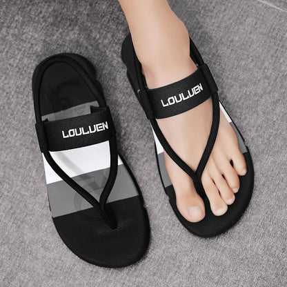 Summer Men Slippers ankle wrap shoes slip-resistant slide sandals male slippers beach Water Shoes Zapatos Hombre