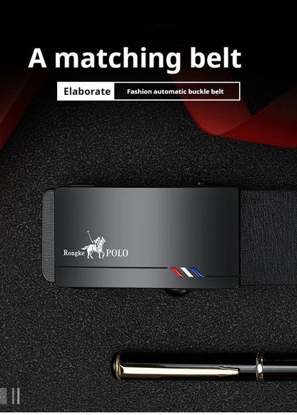 Oyifan Black Belt Men, Genuine Leather Dress Designer Belts for men, Fashion Slide Ratchet Click Casual Mens Belt for Jeans