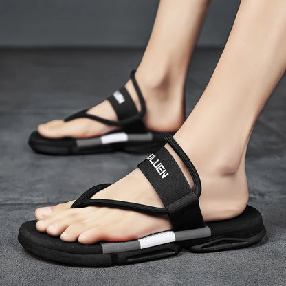 Summer Men Slippers ankle wrap shoes slip-resistant slide sandals male slippers beach Water Shoes Zapatos Hombre