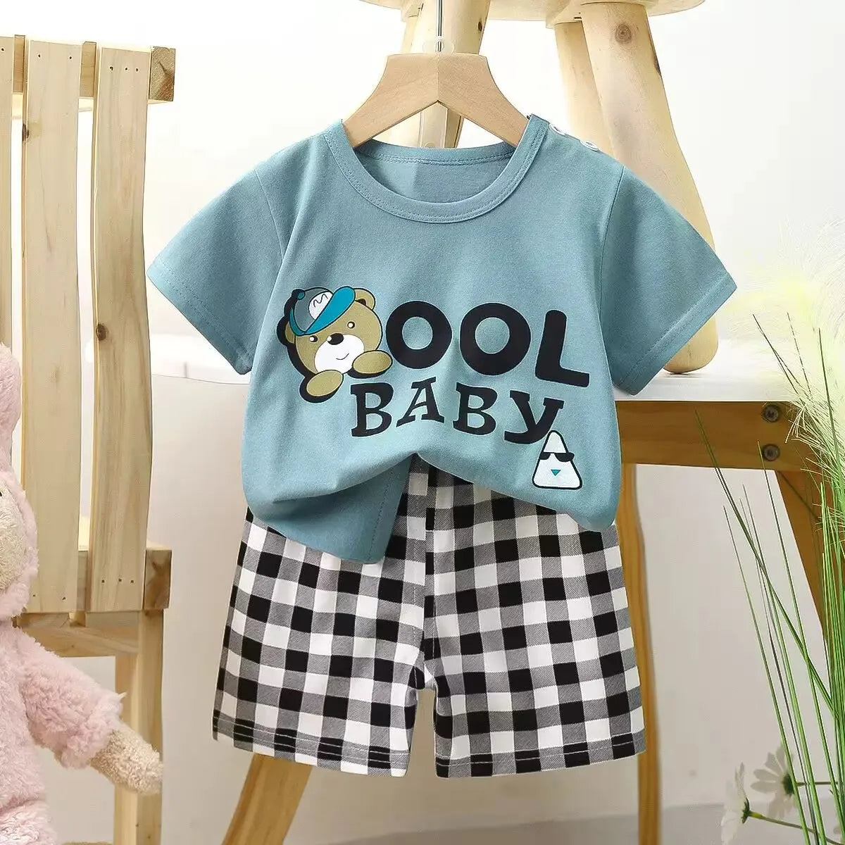 Summer Cartoon Boys Clothes Suit Set for Kids 1-4 Years Fashion Leisure Boy's Outfit 2025 Trendy Kids' Clothing