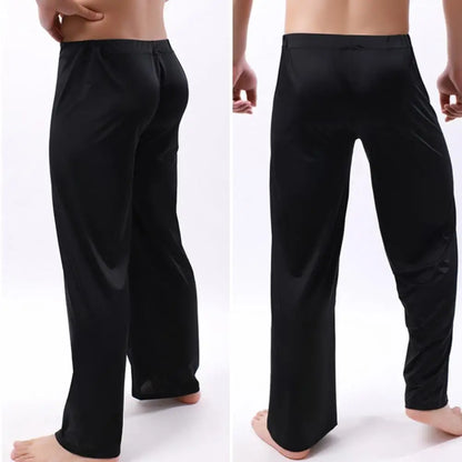 Men Yoga Pants Low Waist Drawstring Straight Loose Thin Sports Comfortable Elastic Waist Men Sports Trousers Men Clothing