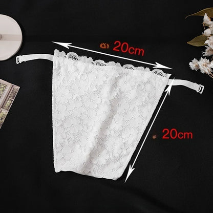 Lace Cleavage Cover Up Women Camisole Elastic Band Clip-On Camisole Bras Insert Wrapped Chest Protection Covering Tube Top