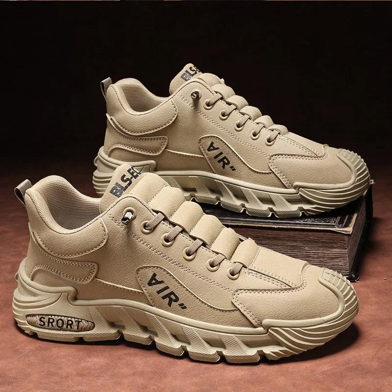 Men's Work Shoes 2025 New Arrival Breathable Slip-On Anti-Slip Wear-Resistant Casual Sports Shoes Thick Bottom Labor Protection