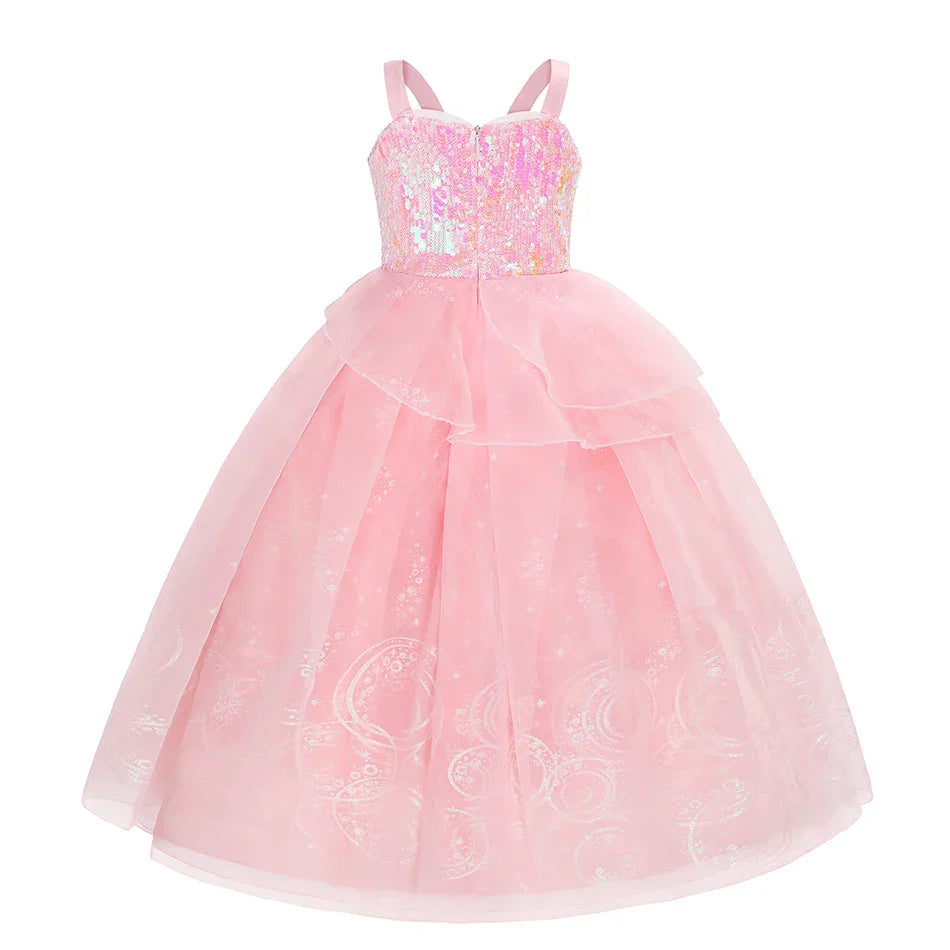 2025 Girl Princess Dress Carnival Party Princess Dress Birthday Party Dress Children's Pink Cute Dress Girl's Party Dress 2-12Y