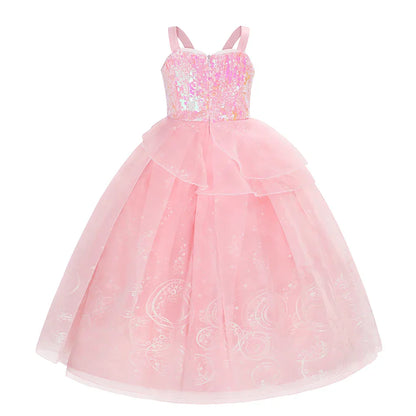 2025 Girl Princess Dress Carnival Party Princess Dress Birthday Party Dress Children's Pink Cute Dress Girl's Party Dress 2-12Y