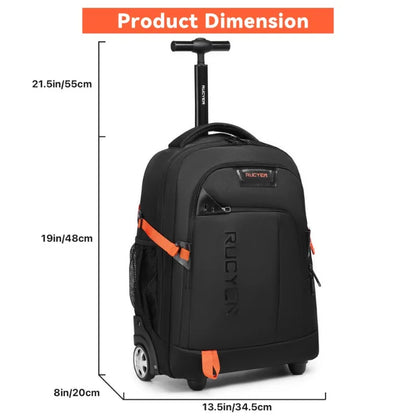 Trolley Backpack Carry-on Luggage WaterProof Travel Laptop Backpack With Wheels Rolling Luggage Wheeled Backpack for Business