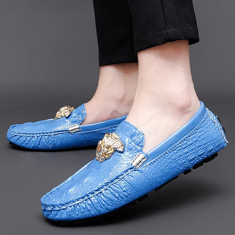 Summer Accessible Luxury Casual Handmade Men's Beanie Shoes Trendyy K-Style 2025 New Versatile British Personalized Lazy Shoes Loafers