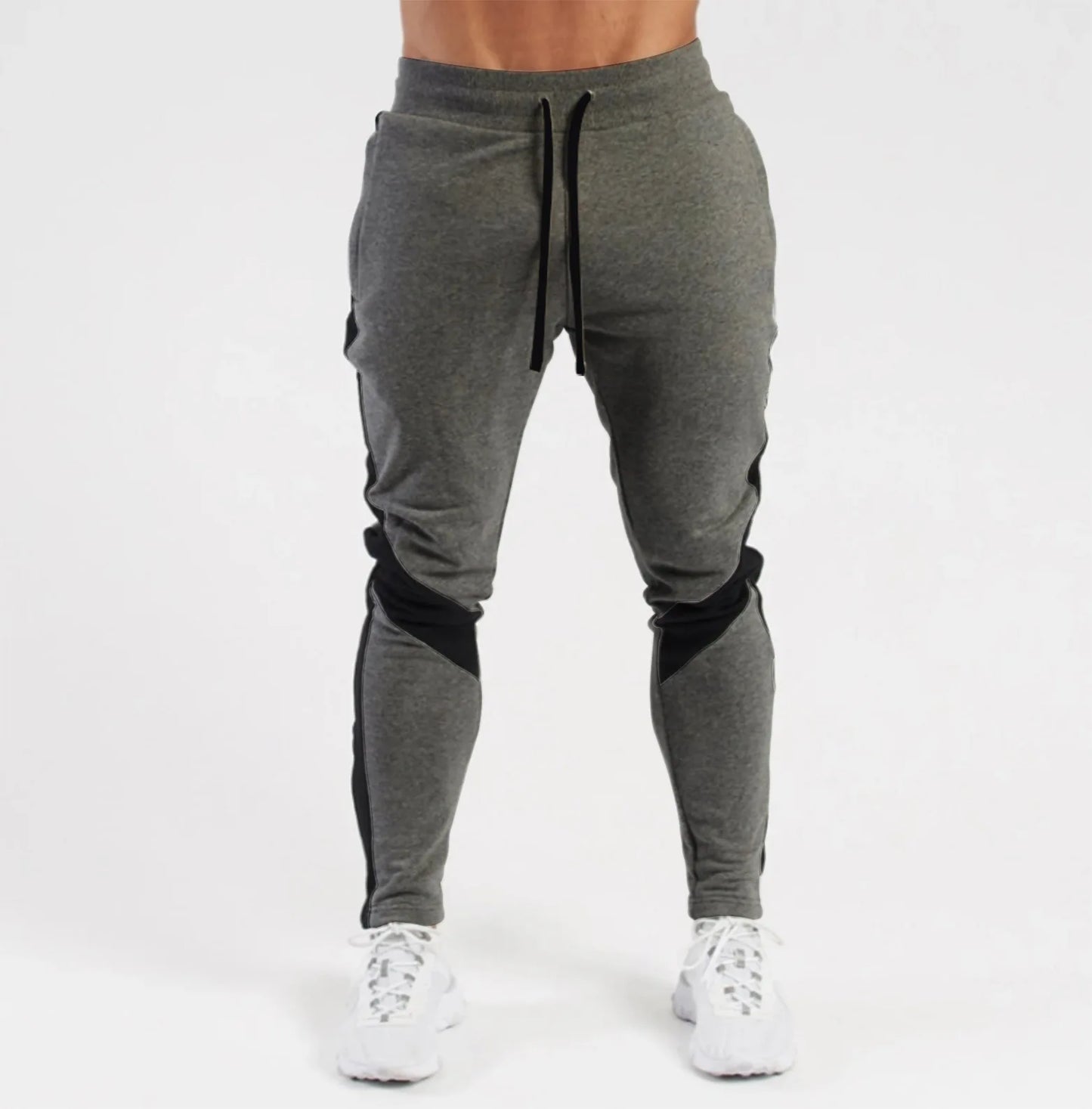 Mens Casual Pants Autumn Winter Fleece Sweatpants Men Running Jogger Sports Gym Trousers Fashion Solid Color Workout Long Pants