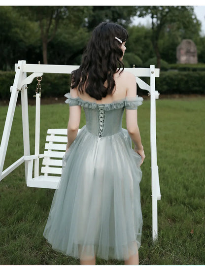 Spring 2024 Maids of  Dr Ele een Fairy T Wedding Banquet Long Skirt Women's Friend Maids of  Outfit