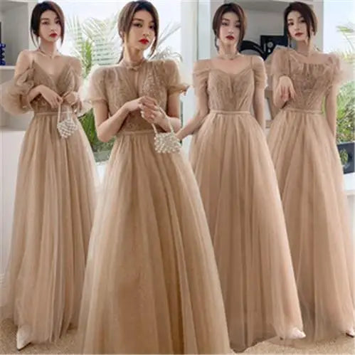 Spring 2024 Maids of  Dr Ele een Fairy T Wedding Banquet Long Skirt Women's Friend Maids of  Outfit