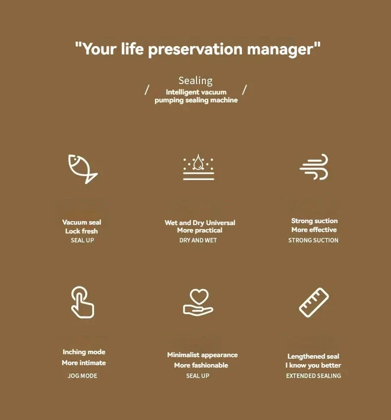 Food Sealing Portable Home Vacuum Kitchen Helper 220V Automatic Packaging Machine Food Vacuum Sealing Machine