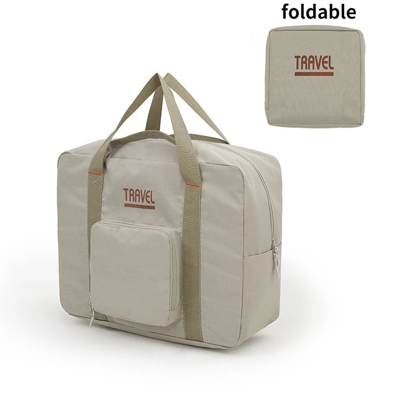 Foldable Travel Bags Unisex Waterproof Oxford Fabric Luggage Storage Suitcase Match Large Capacity Handbags Tote Organizers