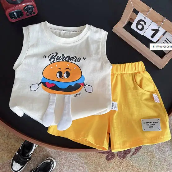 Summer Fashion Baby Boy Clothes Sets T-shirt + Pants 1-4T Toddler Casual Clothing Suits Children Kids Boys Outfits Suit