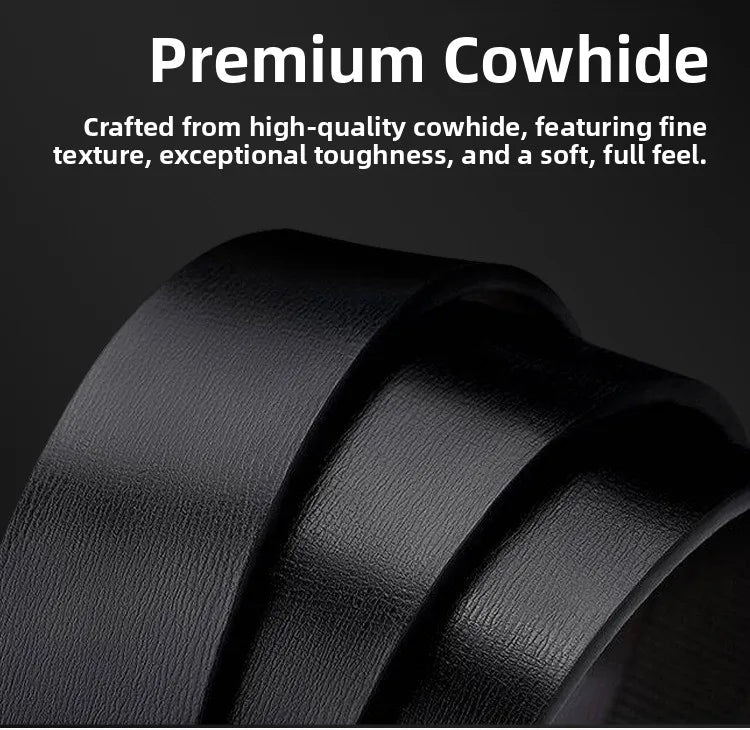 Paul Men's Leather Belt Fashionable Casual Automatic Buckle Waist Belt for Middle-aged And Young Men Business Style Belt