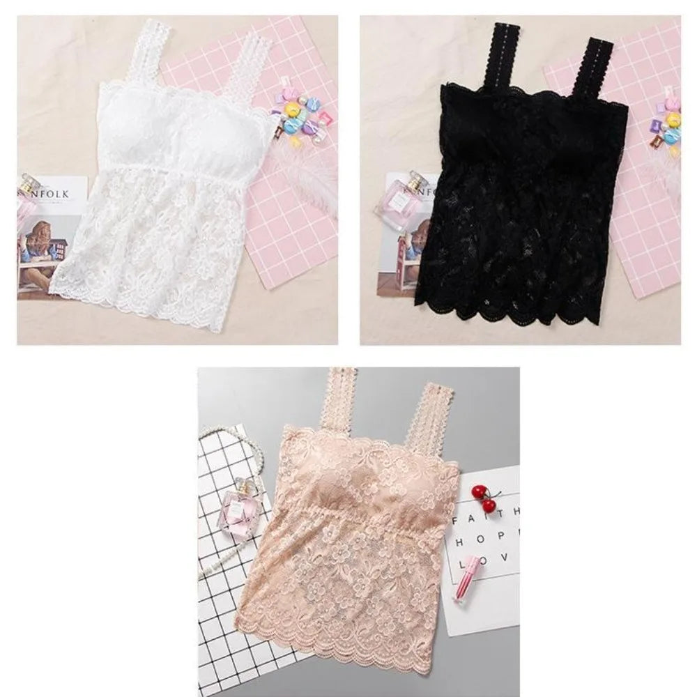 Non-slip Woman Sexy Off Shoulder Bustier Tops Anti Glare Protecting Breasts Tube Top Breathable Off Shoulder Chest Pad Girl