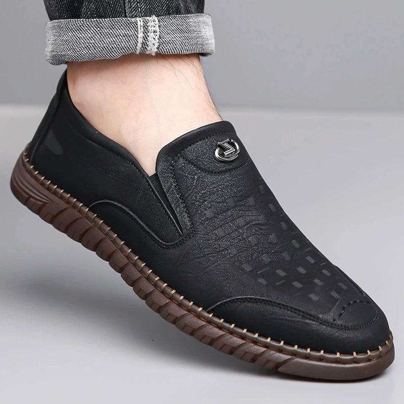 Spring Hot Sale Of The Season Men's Low-Top Soft-Soled Leather Shoes Breathable Comfortable Casual Shoes for Youth Business Shoe