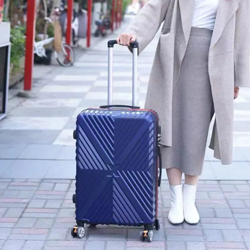20‘’22/24/26/28 inch Rolling luggage set travel suitcase spinner wheels trolley luggage bag case Diamond Silver suitcase Women's