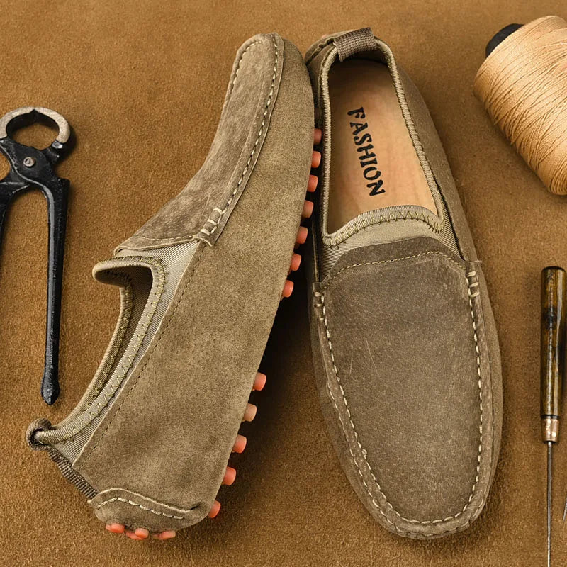 Men's Driving Shoes, Casual Sets, Men's Fashionable and Comfortable Driving Shoes, Handmade Loafers Suitable for Outdoor Walking