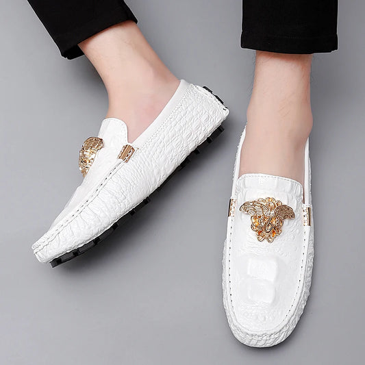 Men's Women Leather Designer Casual Shoes Luxury Loafers Moccasins Brand Driving Male Man Shoes for Men Footwear Plus Size 35-48