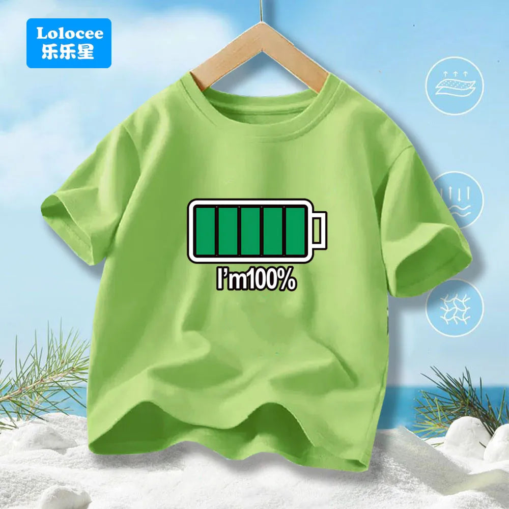 Boys' Summer T-Shirt Funny dabbing astronaut Print T Shirts For Teens Boy Casual Streetwear Tops Kids Summer Cotton Clothes YHY1