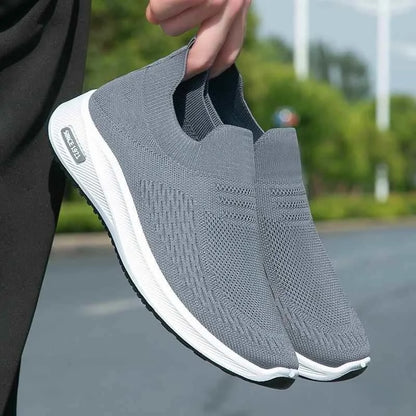 Men's Autumn New Knitted Sos oes Breathable Lazy oes Middle-Aged And ly Casual Single oes Park Walking oes