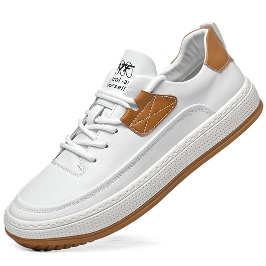 Men Genuine Leather Summer Shoes Outdoor Sneakers Fashion Skateboard Shoes Men Sports Shoes  Comfortable Men Shoes