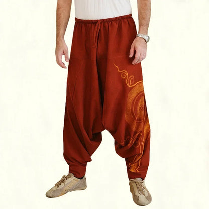 Men's Hippie Yoga Harem Pants Casual Elastic Waist Baggy Men Baggy Hippie Boho Gypsy Aladdin Hippie Boho Aladdin Alibaba Harem