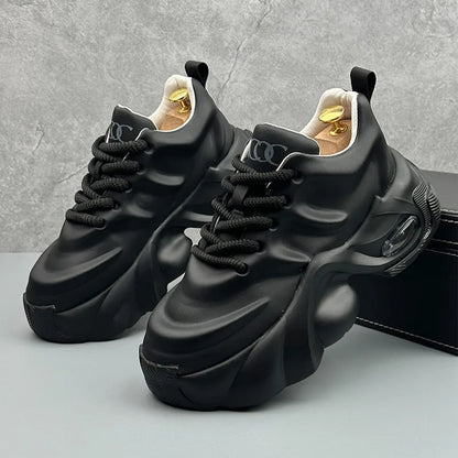 Men Shoes Designer Luxury Platform Casual Sneakers 2025 Fashion Breathable Shoes Men Fashion Height Increasing Comfortable Shoes