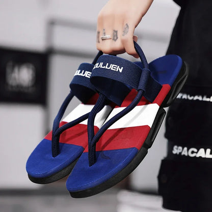 Summer Men Slippers ankle wrap shoes slip-resistant slide sandals male slippers beach Water Shoes Zapatos Hombre
