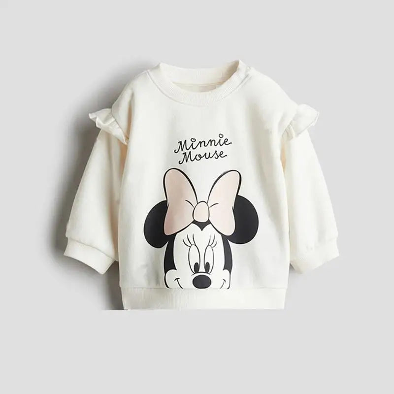 New Kids Sweatshirt Outfits Cartoon Hoodies +Pants Clothing 0-6Years Old Boys Girls Mickey Long Sleeve Suits Autumn Costume