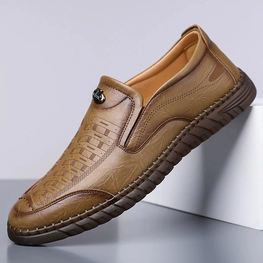 Spring Hot Sale Of The Season Men's Low-Top Soft-Soled Leather Shoes Breathable Comfortable Casual Shoes for Youth Business Shoe