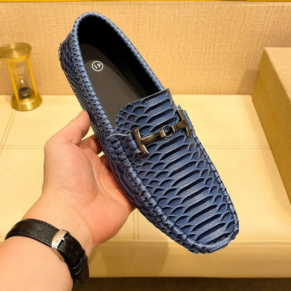 Handmade Business Loafers Classic Leather Casual Shoes Breathable Men Driving Shoes Fashion Moccasins Leisure Walk Slip on Flats