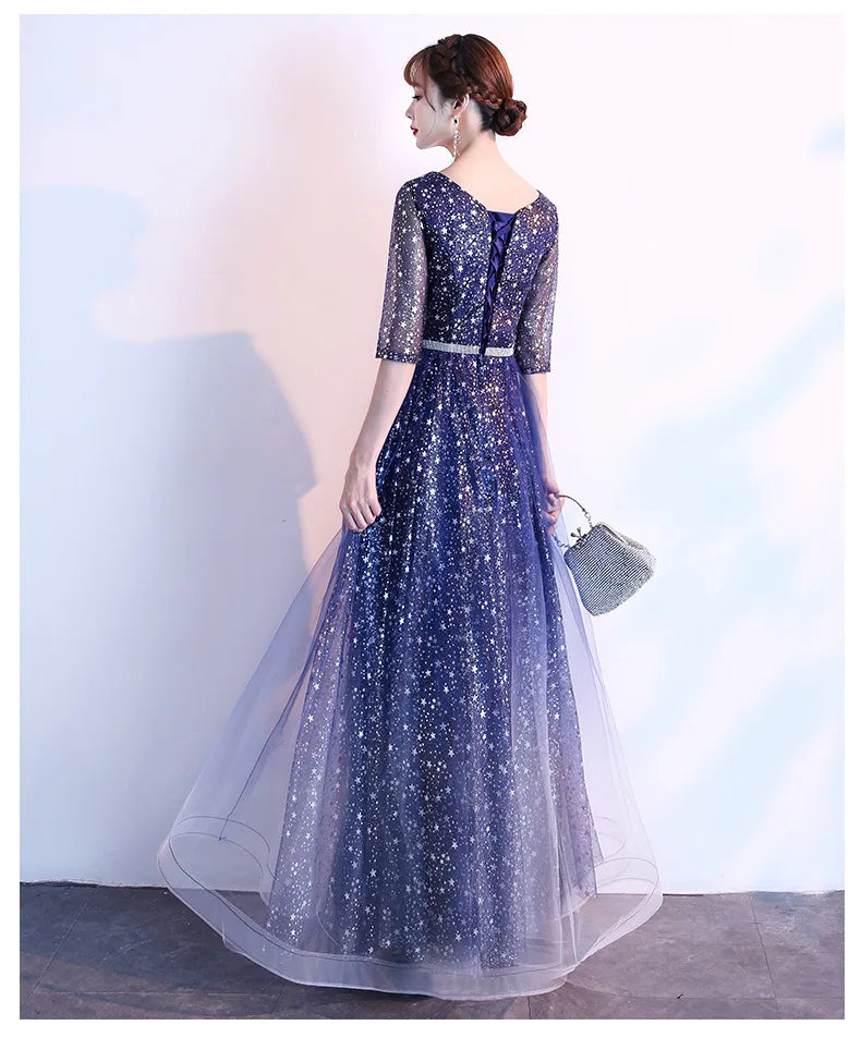 Starry  Evening Gown Women's Faionable Winter Performance Chorus Dr Fairy Aosphere Host Ele Sle New 2026