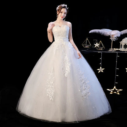 PRXD-625#Wedding Dress Wholesale Lace up Embroidery Bride Marriage Dresses White Ball Gown Factory Christmas Carnival Plus Size