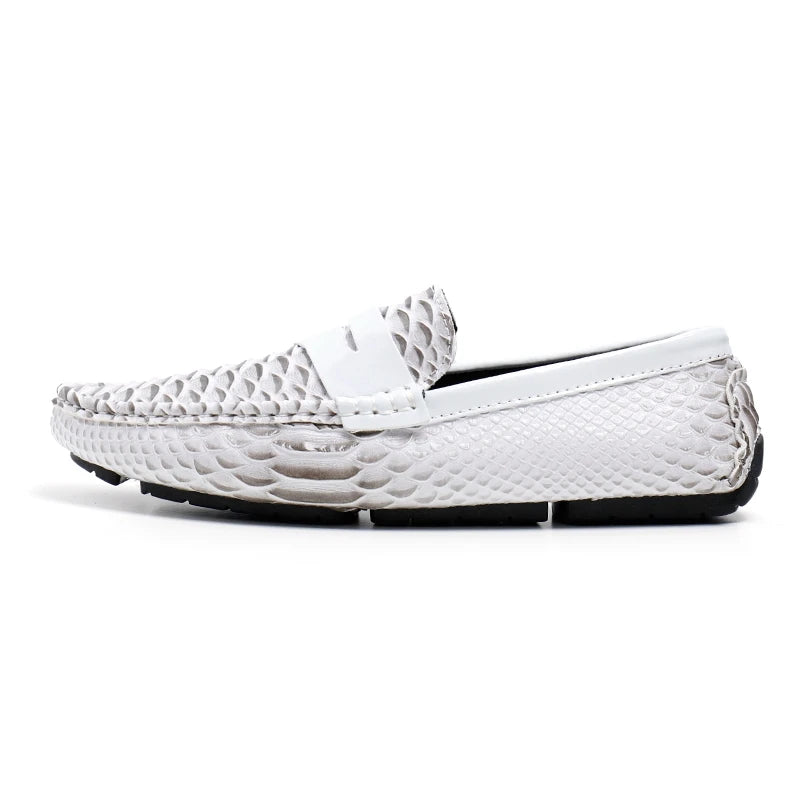 Italian Color Matching Mens Driving Shoes Summer Men Casual Loafers New Handmade Leather Moccasins Light Slip on Male Boat Shoes