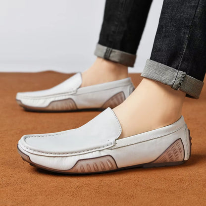 Loafers Men Luxury Brand Shoes Leather Casual Italian Shoes Men's Moccasins Mocassin Homme Mocasines Hombre Slip-ons Loafer
