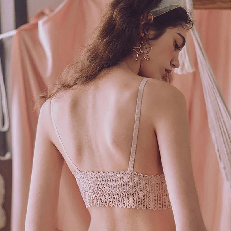 Lace Wireless Front Closure Bra Backless Lingerie Adjusted Push Up Women Brassiere Soutien Gorge Underwear Plus Size Lift Up Bra