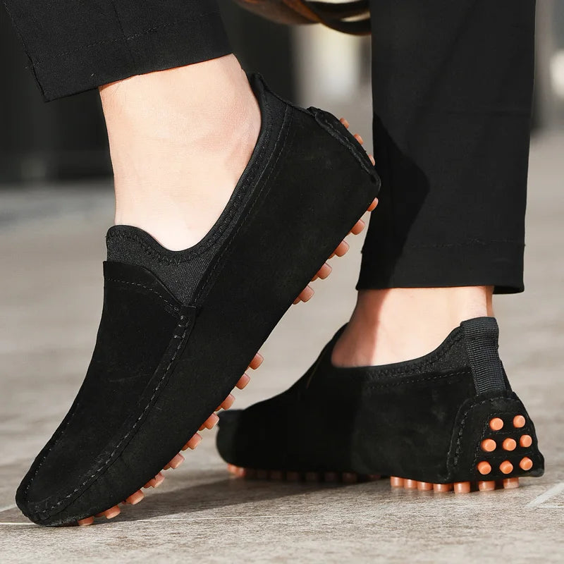 Men's Driving Shoes, Casual Sets, Men's Fashionable and Comfortable Driving Shoes, Handmade Loafers Suitable for Outdoor Walking