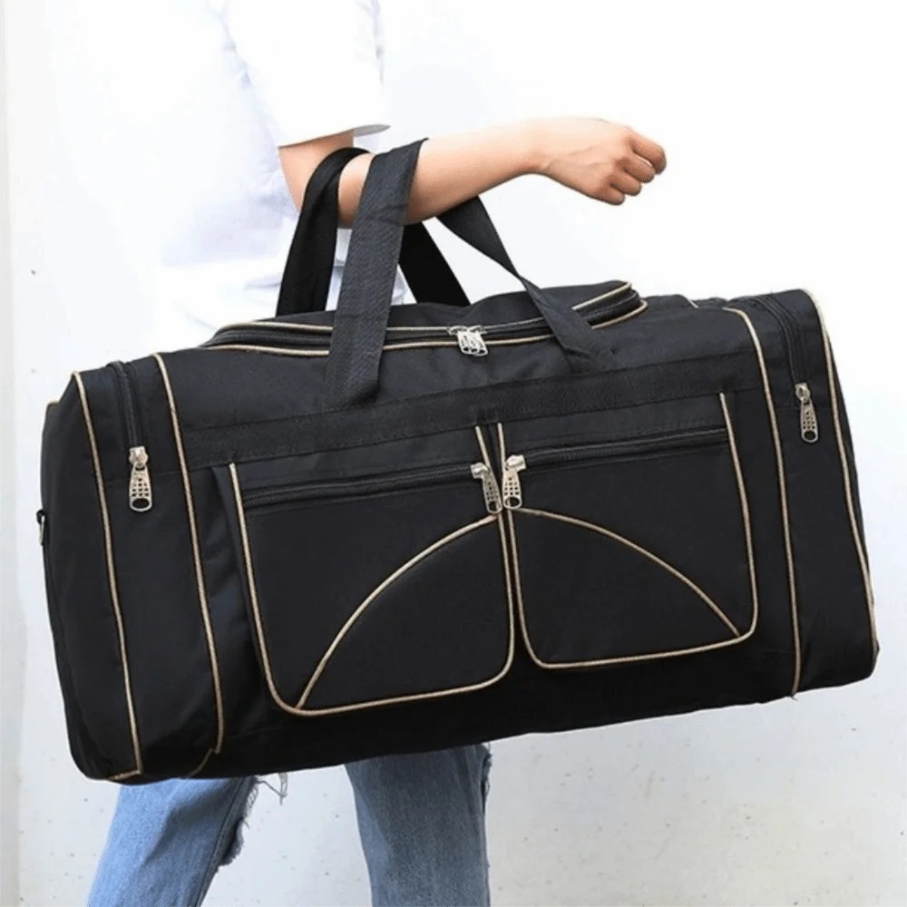 Large Capacity Travel Duffel Bag Waterproof Oxford Cloth Large Travel Bag Durable Multi-pocket Gym Bag Outdoor Activities