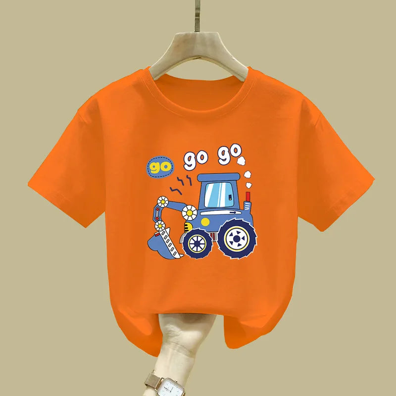 New Summer Outfits for Middle and Older Boys, Cool and Stylish Street Style Tops and Trendy T-shirts Kids Clothes