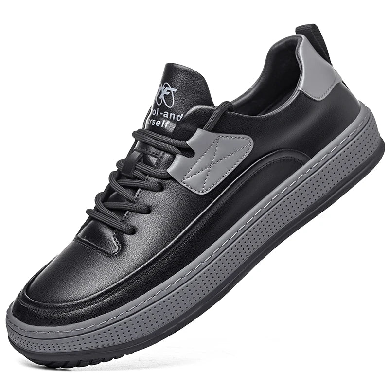 Men Genuine Leather Summer Shoes Outdoor Sneakers Fashion Skateboard Shoes Men Sports Shoes  Comfortable Men Shoes